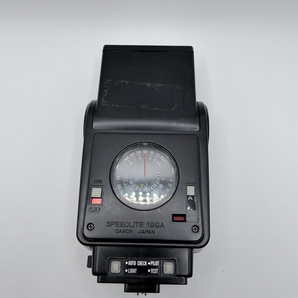 Vintage Canon Speedlite 199A Shoe Mount Flash Photography Equipment - Picture 3 of 16